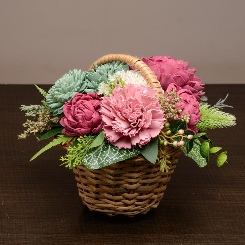 Mystic Mix Solawood Artificial Flower Basket image 3