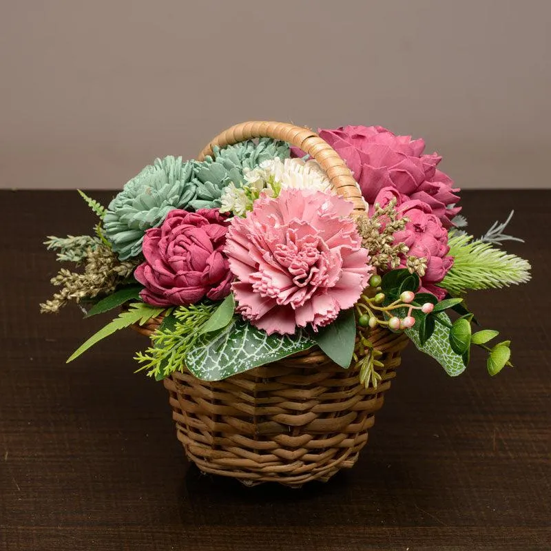 Mystic Mix Solawood Artificial Flower Basket media 3