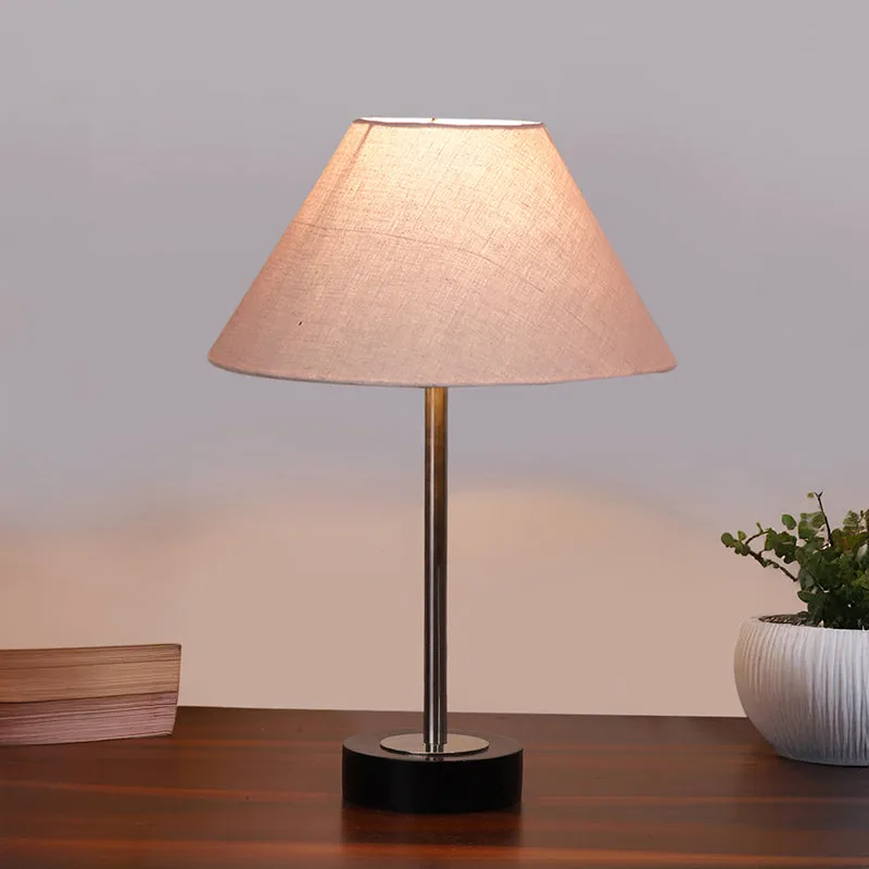 Cotin II Rodin Wooden Table Lamp - Grey,Silver,Black media 2