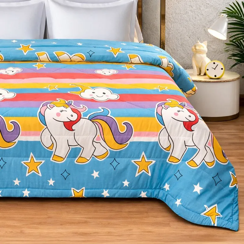 Magic Unicorn Microfiber Kids Comforters - 150 GSM media 3