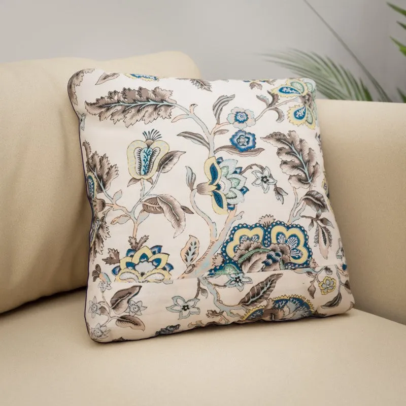 Wild Petal Cotton Cushion Covers - Set Of Five media 3