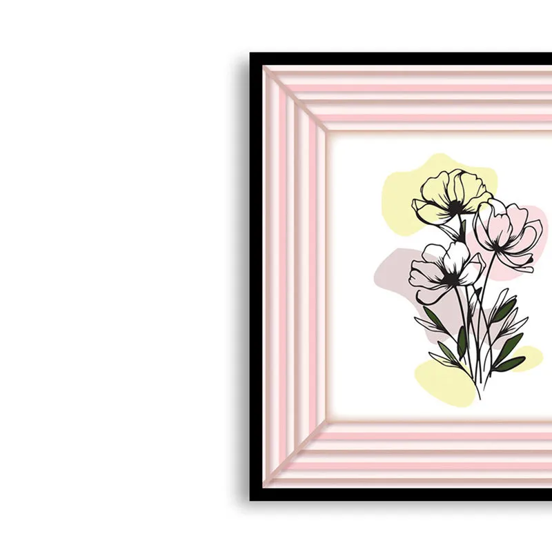 Blushing Buds Wall Art with Black Frame media 5