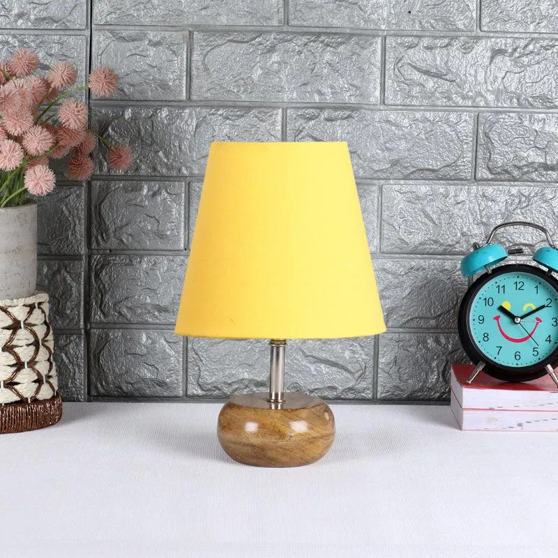 Astrova Fabric Table Lamp - Yellow,Brown media 3