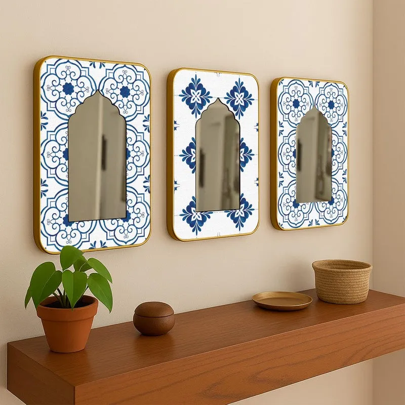 AzureArch Acrylic Wall Mirror - Set Of Three media 3