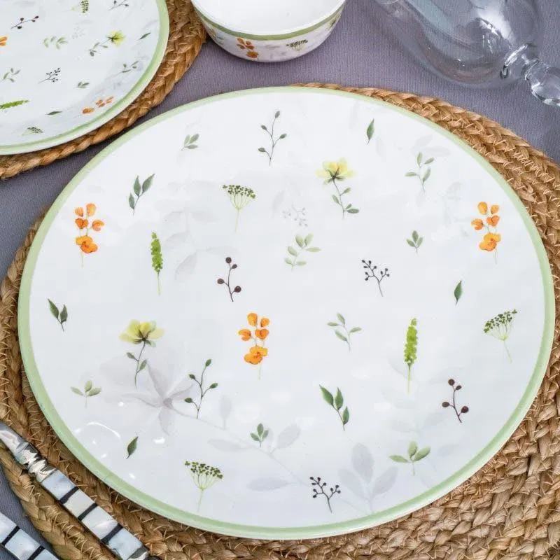 Servewell Floria Melamine Dinner Set - Twelve Piece Set media 1