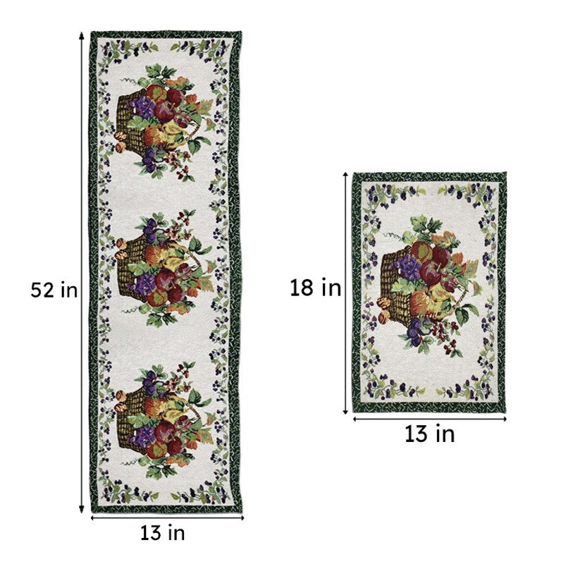 Magne Jacquard Woven Placemat With Runner - Seven Piece Set media 8