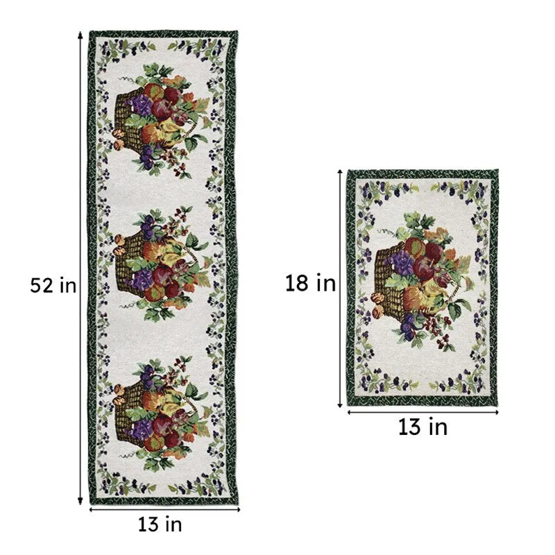 Magne Jacquard Woven Placemat With Runner - Seven Piece Set media 8