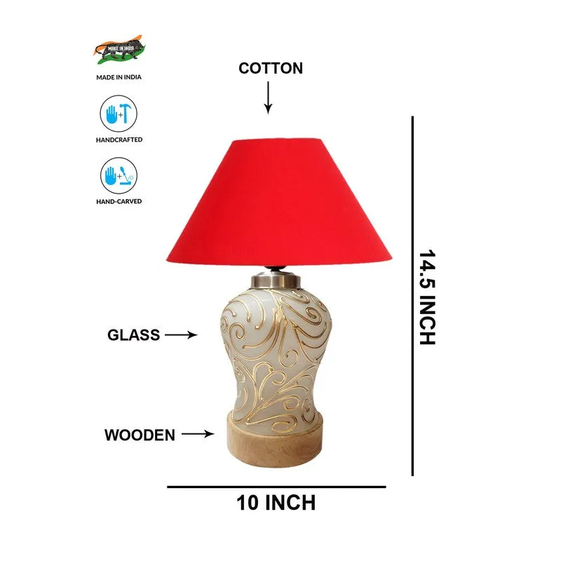 Lumithra Wooden Table Lamp - Red media 7