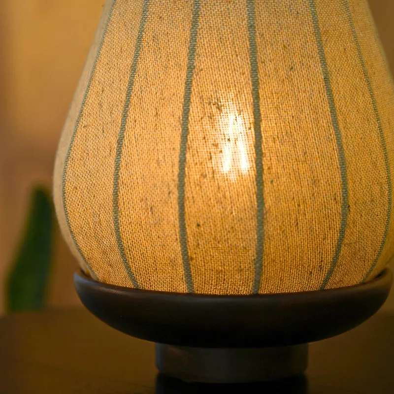 Arkaya Wooden Table Lamp - Brown,Beige media 8