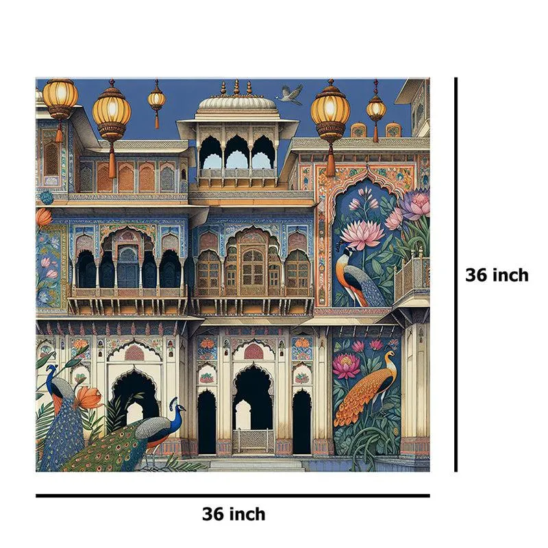 Ornate Indian Palace Poly Canvas Wall Painting media 8