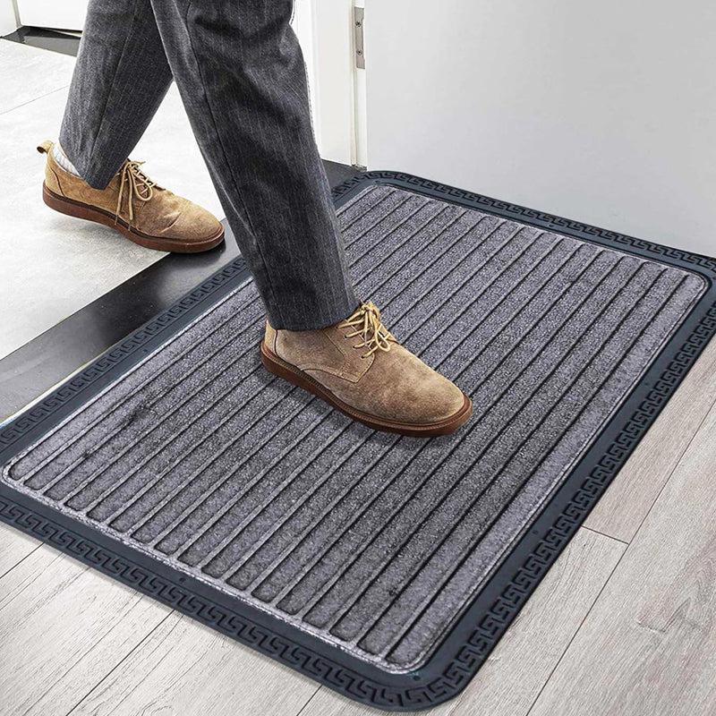 Stepsy Anti-Skid Rubber Rubber Door Mats - Grey media 5