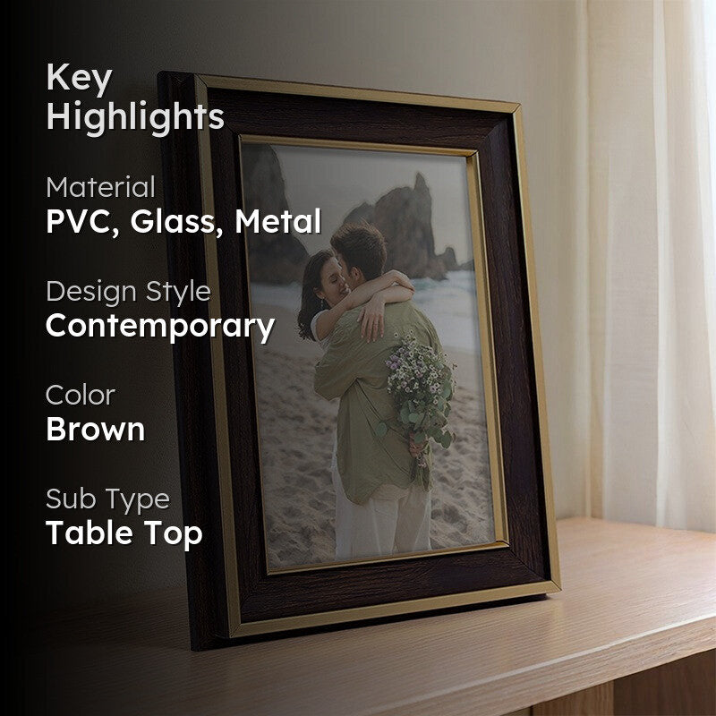 Glint Edge Photo Frame - Brown media 2