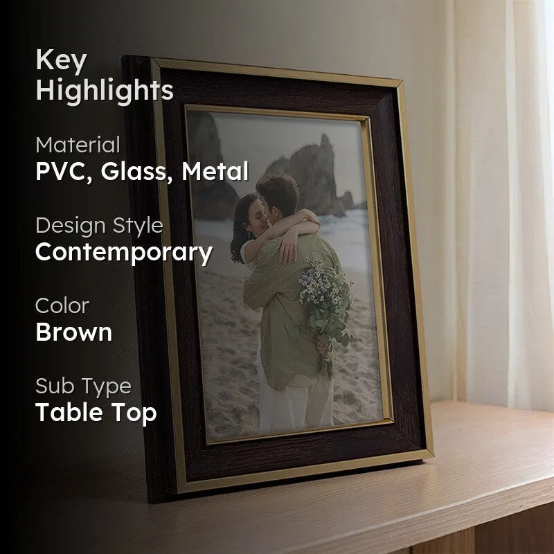 Glint Edge Photo Frame - Brown media 2