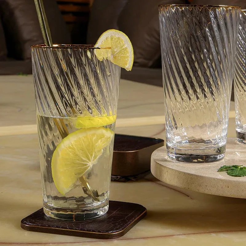 Clear Glow Drinking Glasses (300 mL Each) - Set of Four media 3