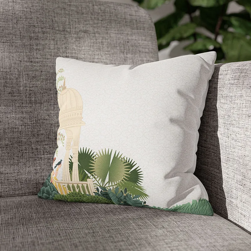 Kashmiri Bagh Velvet Cushion Cover media 2