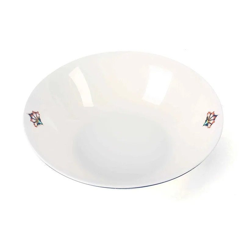 Classic Motif 24k Gold Brushed Dinner Set (White,Blue)- 20 Piece Set media 8