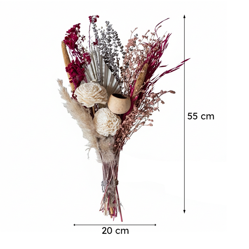 Pink Plushy Dried Flower Bunch media 7