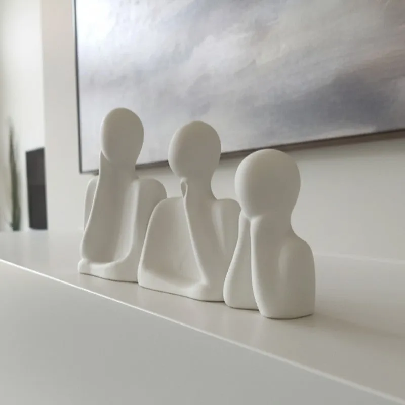 Velmora Statement Resin Showpiece - Set Of Three media 5