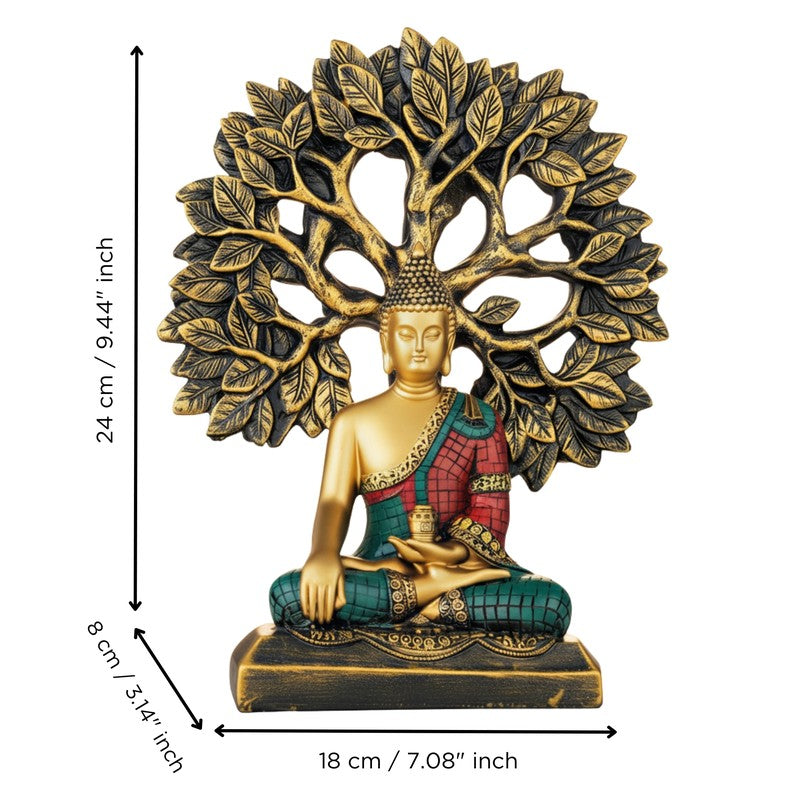 Zenroot Buddha Resin Idol - Red media 5