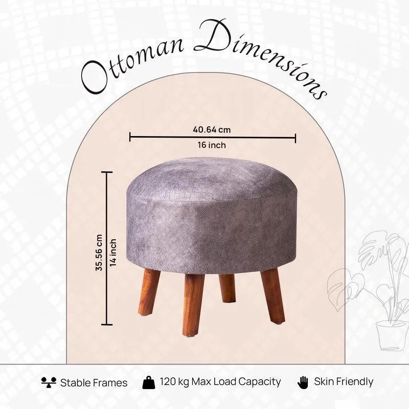 Subtle Style Ottoman (Grey) - Set Of Two media 7