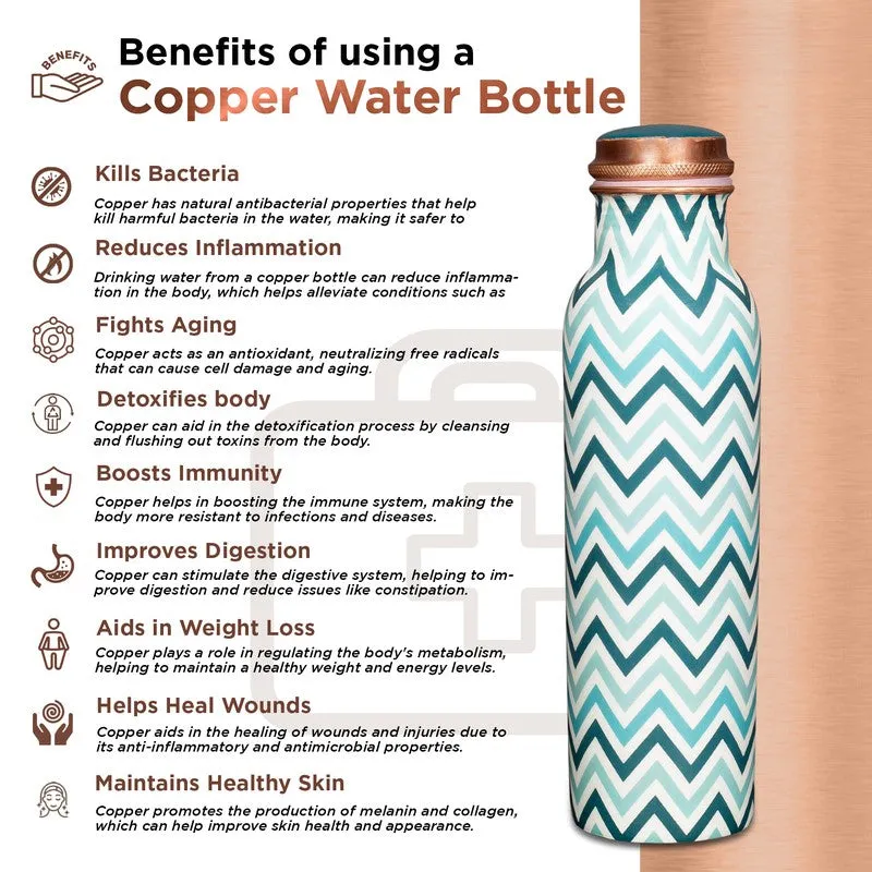 Hydronix Copper Water Bottle - 1000 mL media 4
