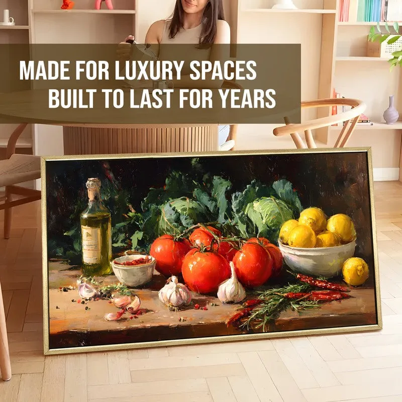 Mediterranean Quiet Canvas Wall Painting With Frame media 5