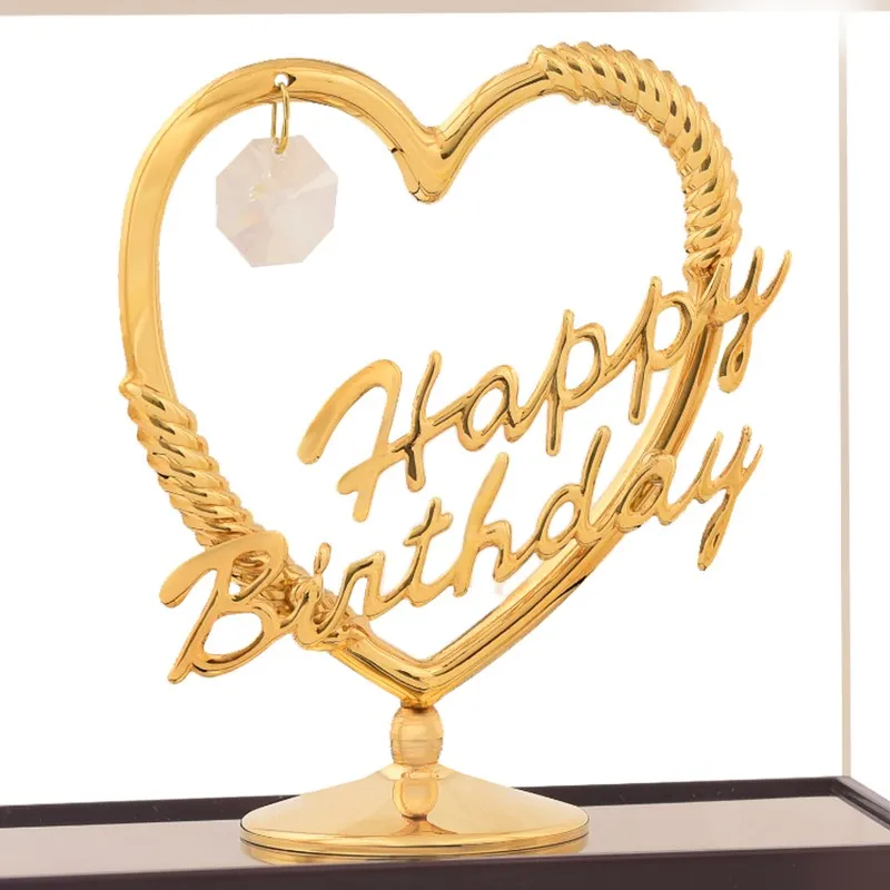 Birthday Grace 24K Gold Plated Mild Steel Showpiece media 5