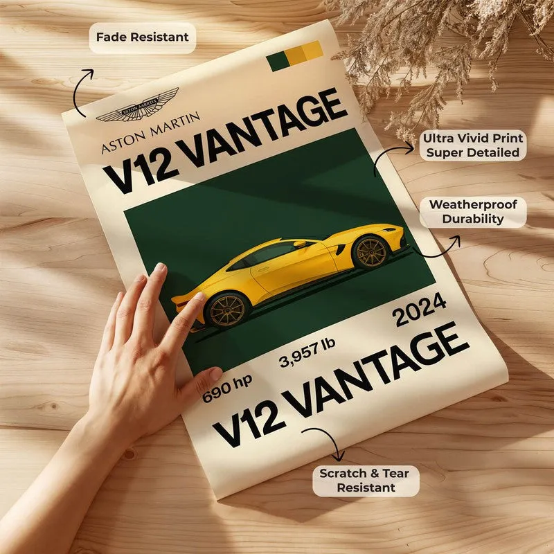 Aston Martin V12 Wall Poster media 7