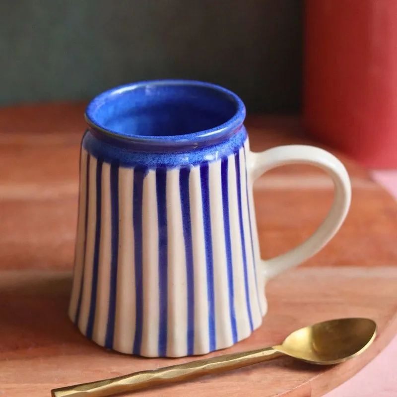 Rogo Ceramic Coffee Mug (350 mL) - Blue media 5