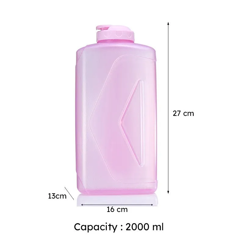 Adrian Water Bottle (Pink, 2000 mL Each) - Set Of Two media 6