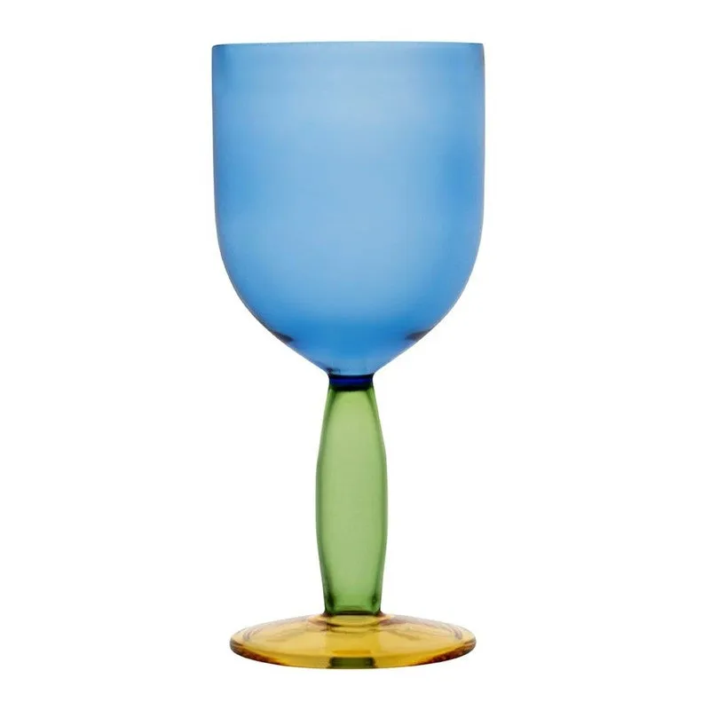 Azure Glow Goblet Glass(280 mL) - Set Of Two media 4