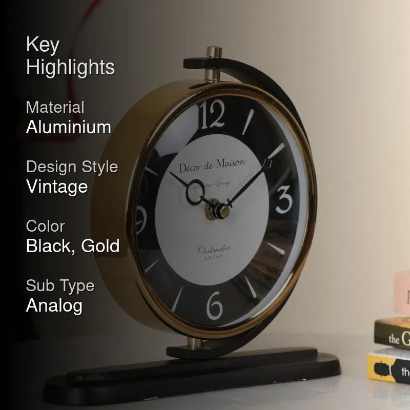 Calypso Table Clock - Black media 2