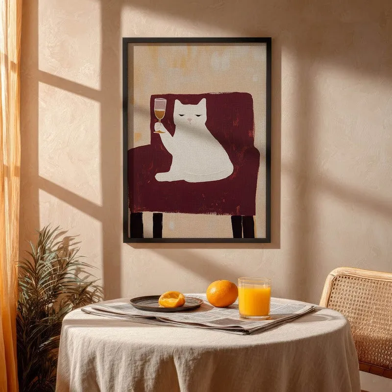 Sip Muse Archival Canvas Wall Art - Black media 4