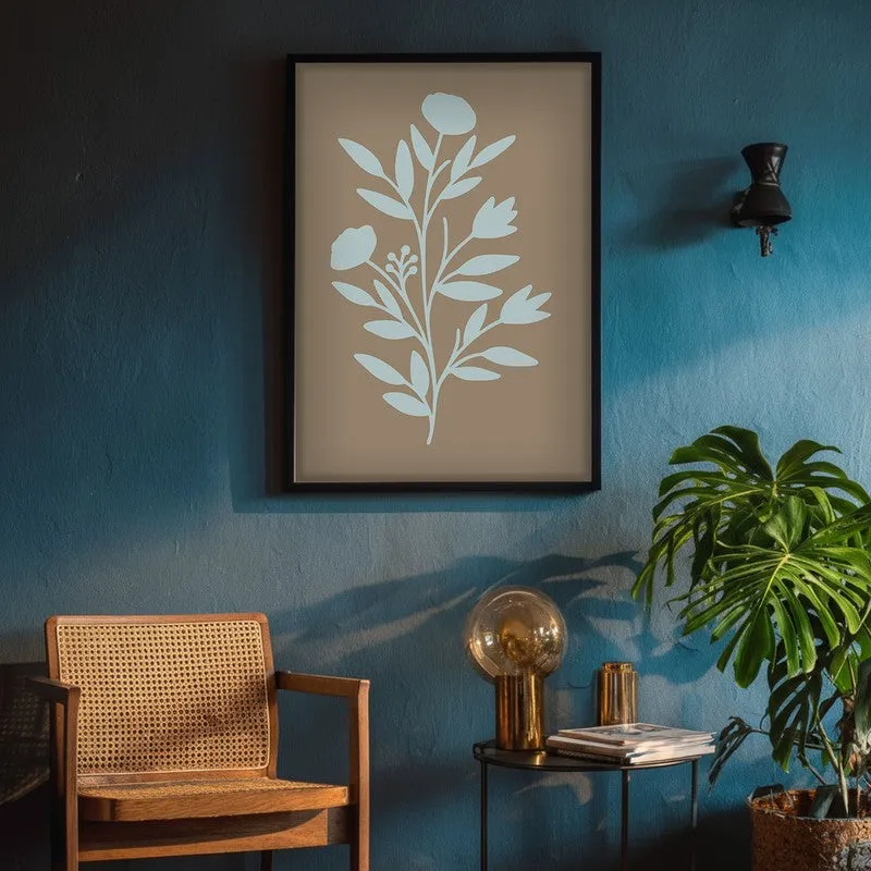 Coastal Flora Canvas Wall Painting With Black Frame media 8