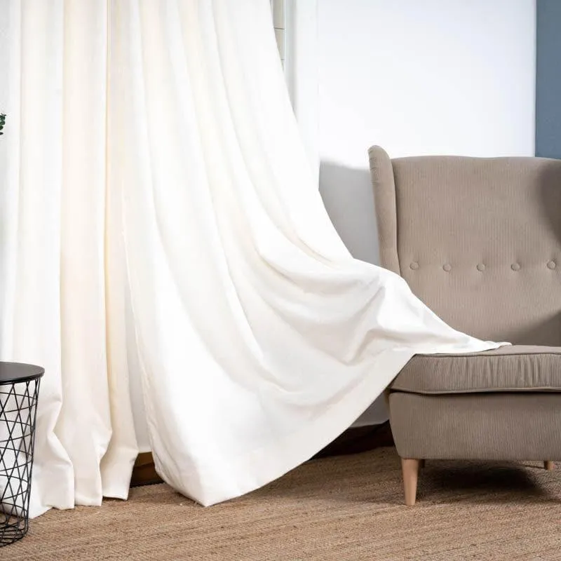 Zephyr Jacquard Single Curtain (White) media 3