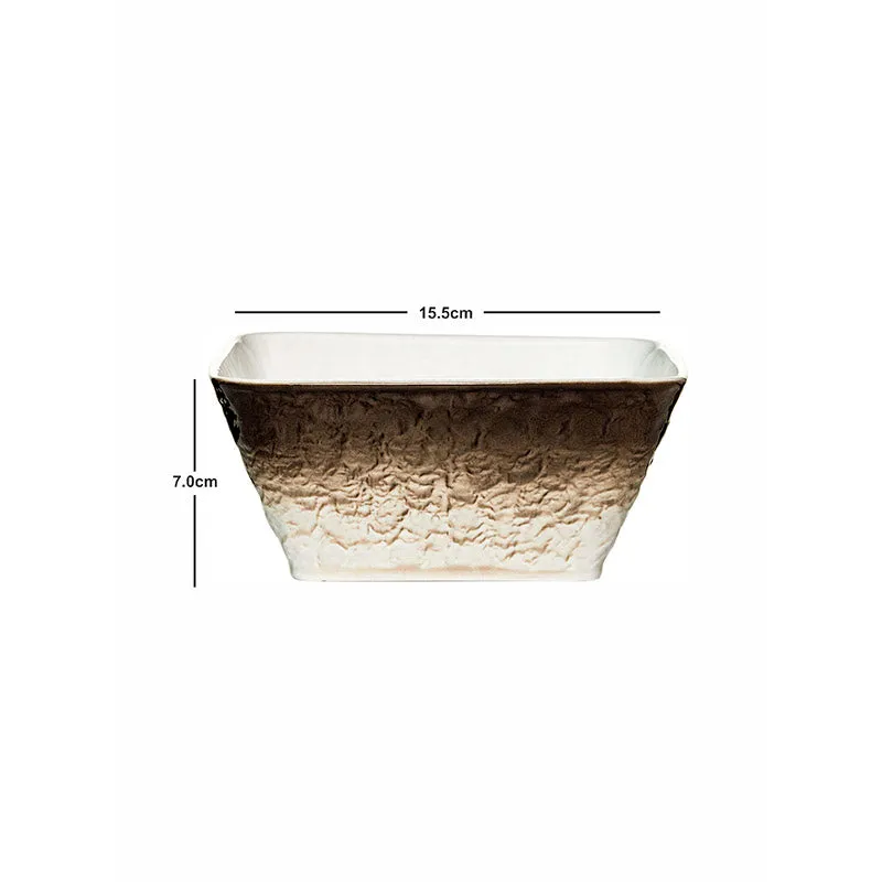 Clover Brown Serving Bowl (850 ML) - Set Of Three media 5