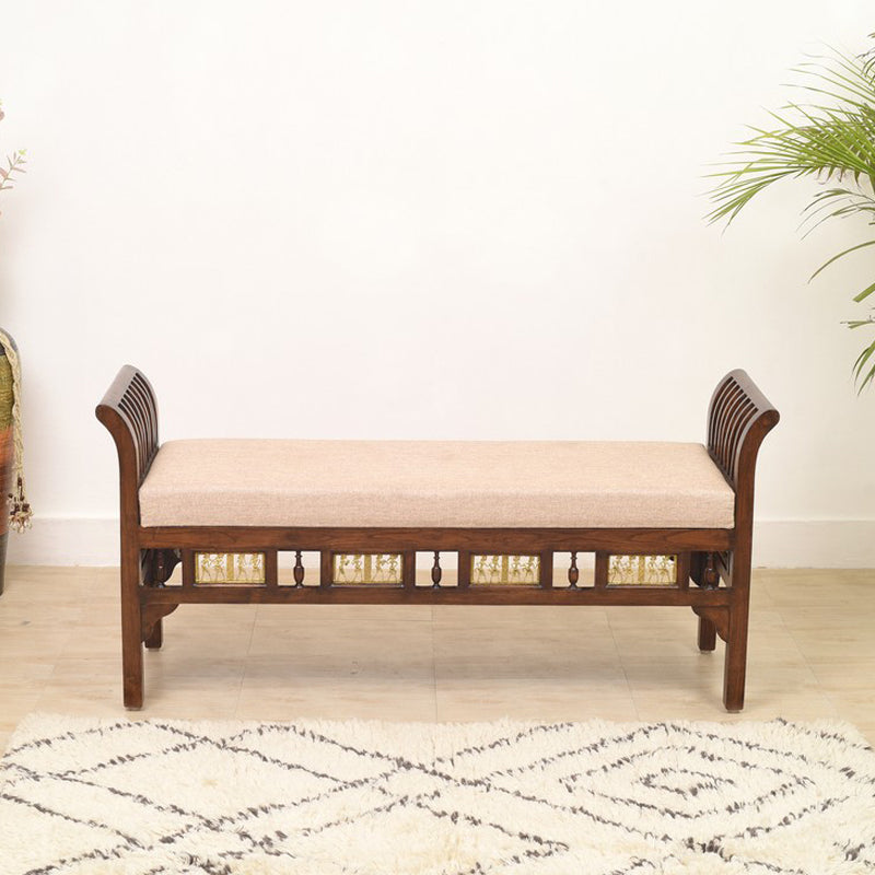 Myla III Teak Wood Ottoman