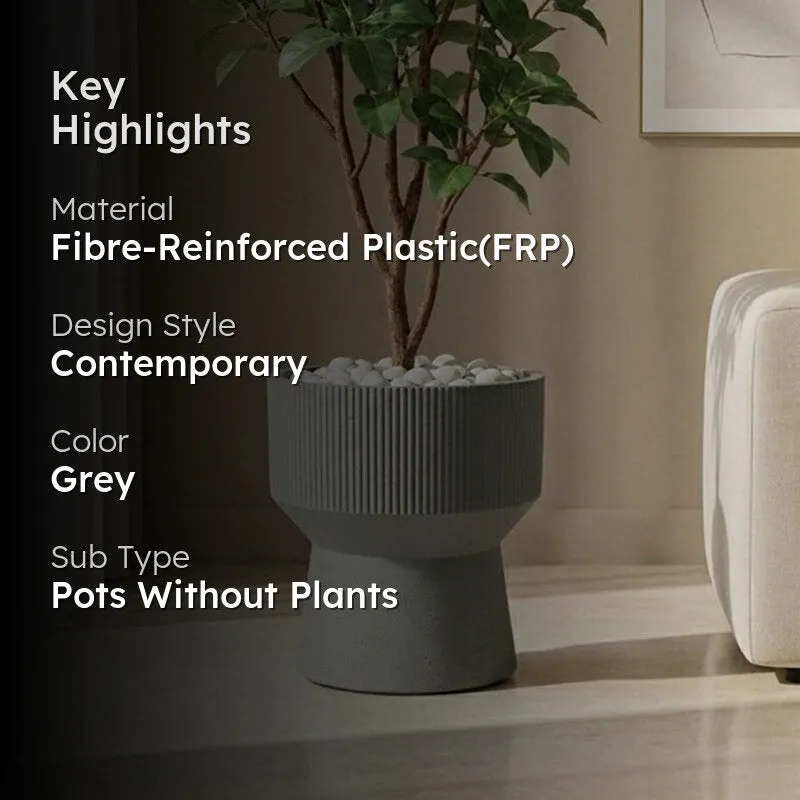 Linova Calm Floor Planter - Grey - 2