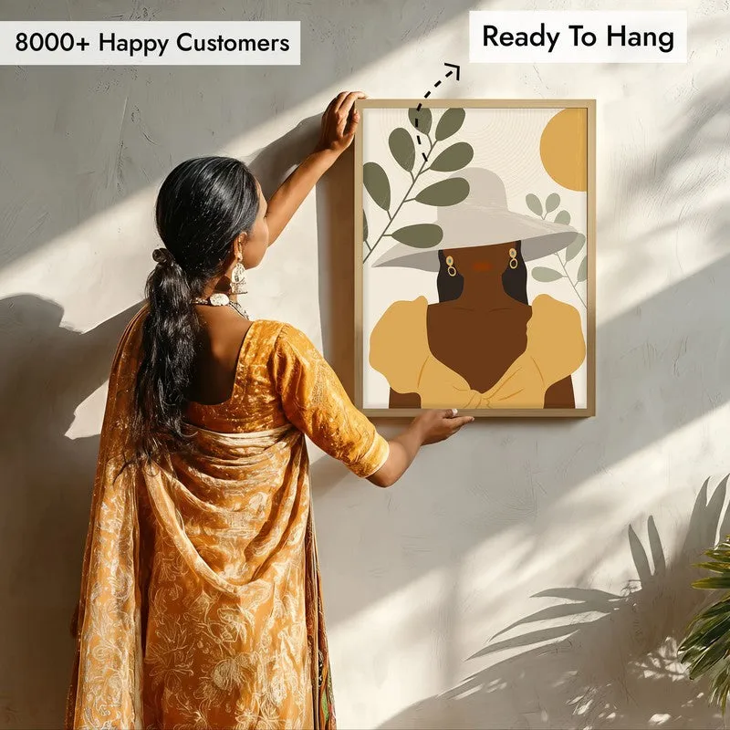Unbreakable Bloom Archival Canvas Wall Art - Natural Brown Frame media 7