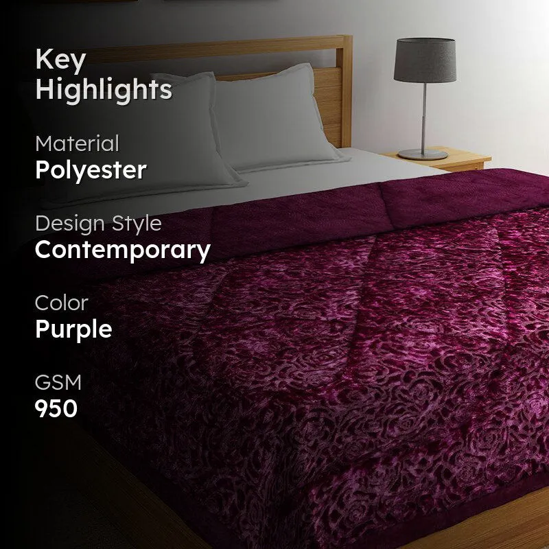 Ranjani Polyester Double Comforter - 950 GSM media 2