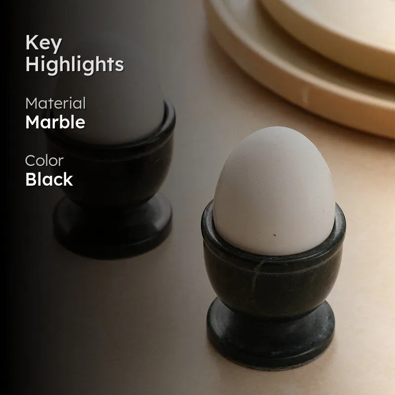Onyx Nest Marble Egg Cup - Set Of Two media 2