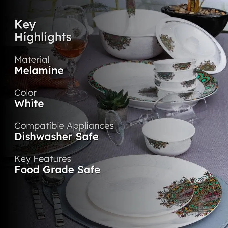 Servewell Jaren Melamine Dinner Set - 31 Piece Set media 2