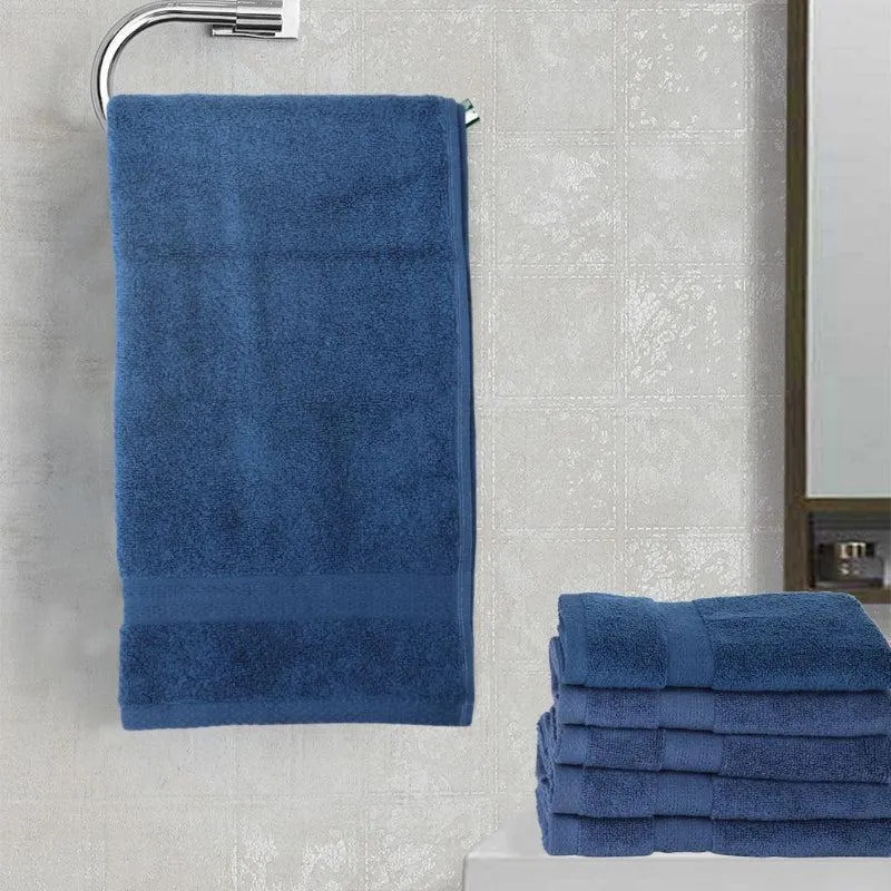 Miorah Hand Towel (Blue) - Set Of  Four media 1