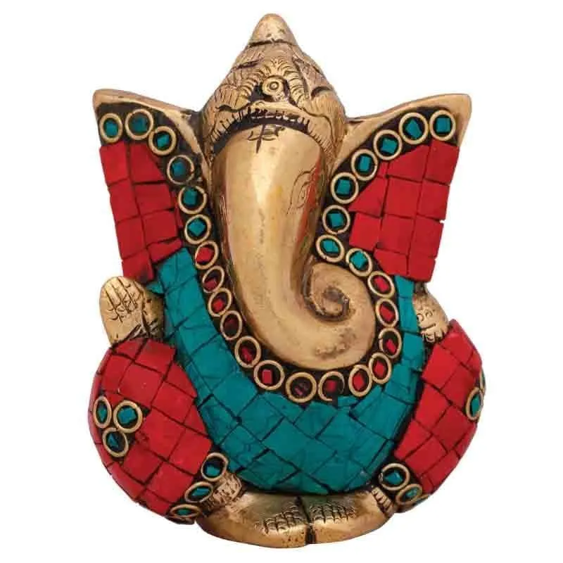 Colorful Handpainted Ganesha Murti media 3