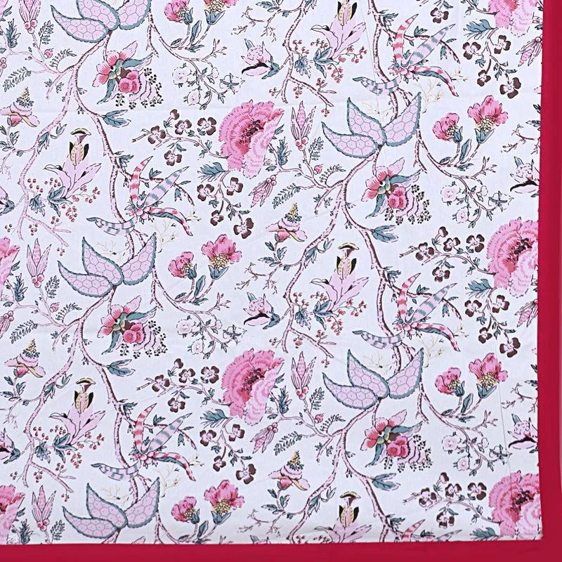 Muhina Rectangular Table Cover (Pink) - Four Seater media 3