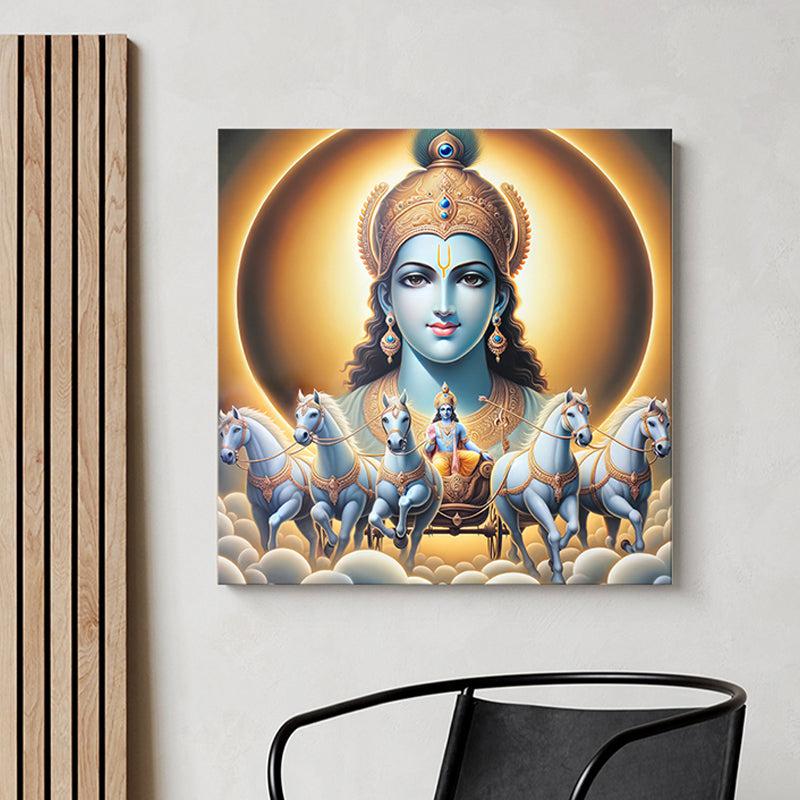 Celestial Chariot Wall Painting