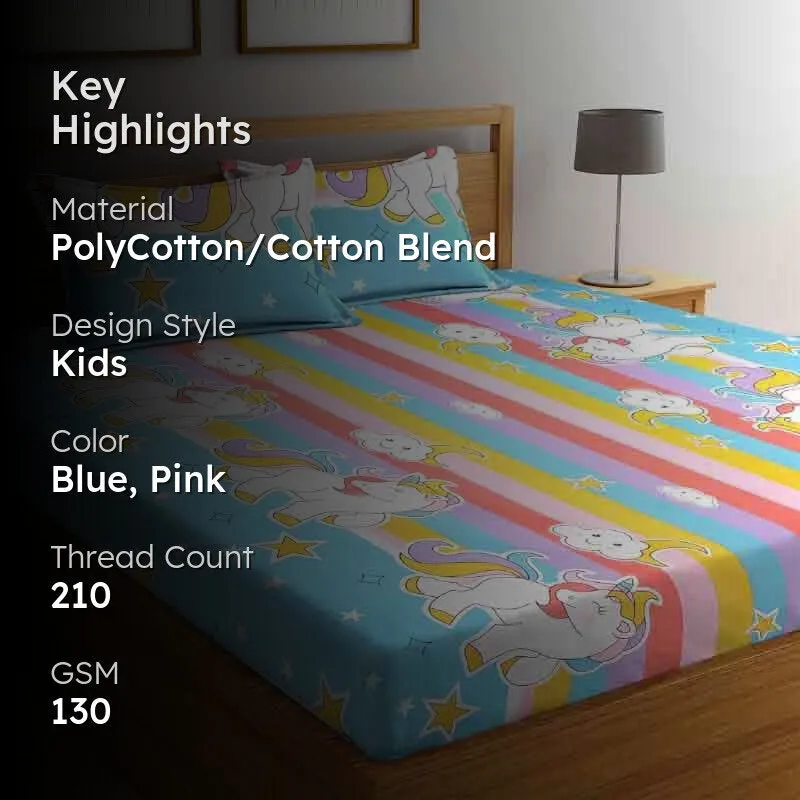Izzy Moonbow Bedsheet - 130 GSM media 2