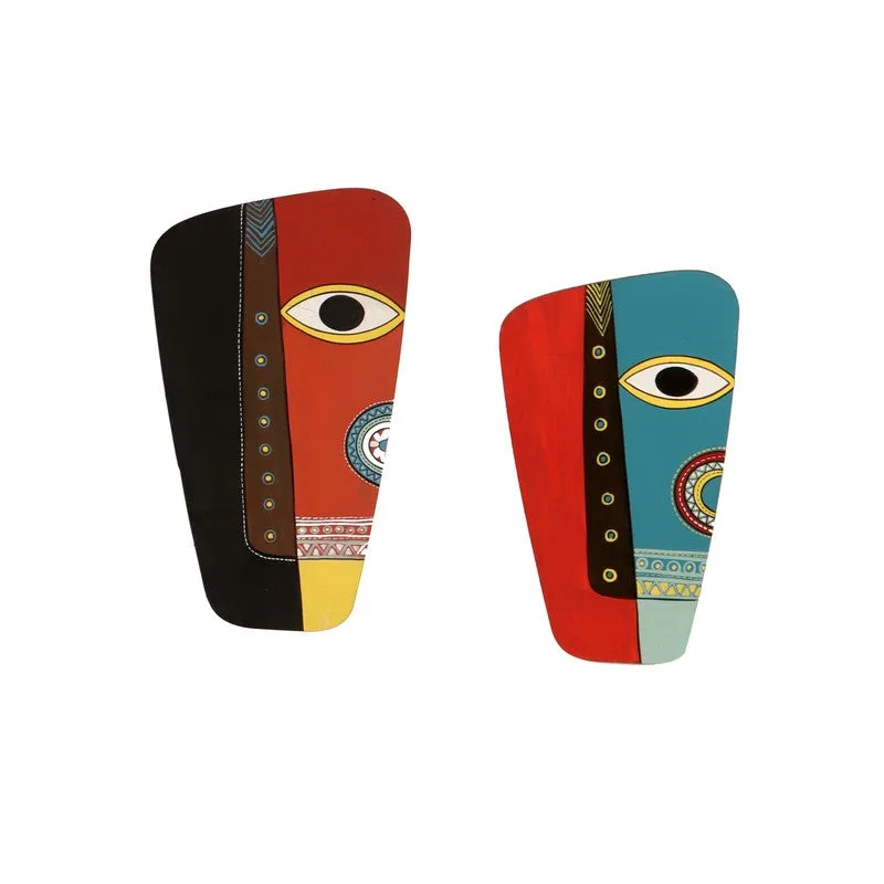Bhupinder Mask Wooden Wall Accent - Set of Two media 3
