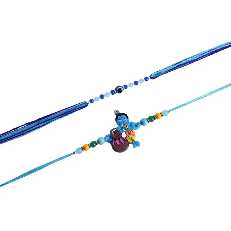 Kanna Rakhi with Roli Chawal - Three Piece Set media 5