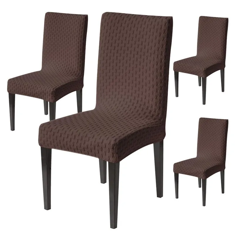 Nexo Neat Fit Chair Cover (Brown) - Set Of Four media 3